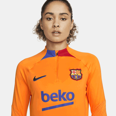 Фланелка Nike FC Barcelona Strike Women's Soccer Drill Top Оранжево
 | dc0735-837, 4