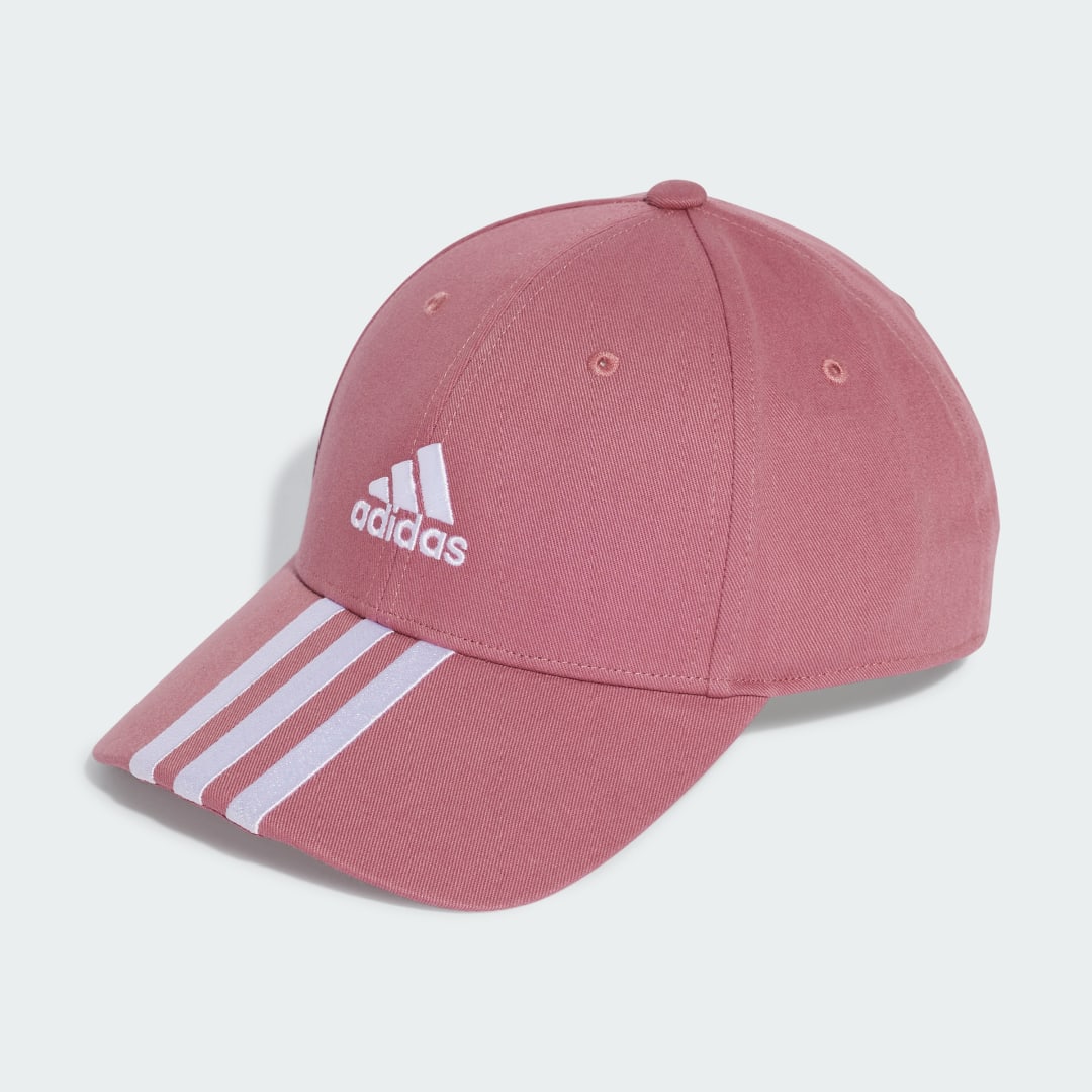 Шапка с козирка adidas Performance 3-Stripes Cotton Twill Baseball Розово | IY7755, 0