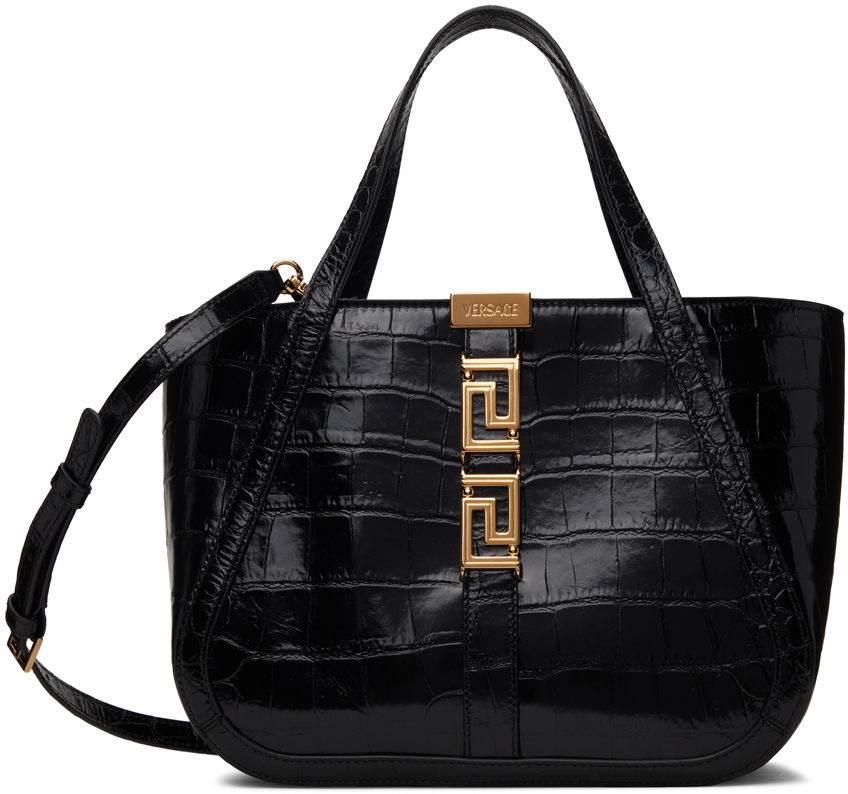 Голяма пазарска чанта Versace Greca Goddess Черно | 1009438_1A08724, 0