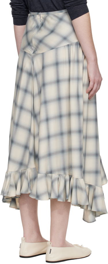 Пола Collina Strada Florist Plaid Ruffled Asymmetric Midi Skirt Многоцветен | XX7118, 2