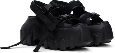 Кецове и обувки Rick Owens Rick Owens Hollywood Mega Tractor Sandals Черно | RU01E5866 LOO, 3