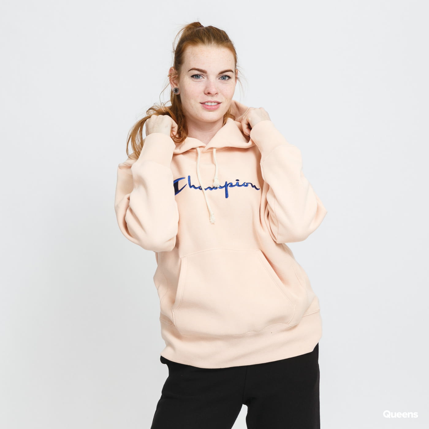 Суитчър Champion Script Logo Sweatshirt Розово | 114788 PS103, 0