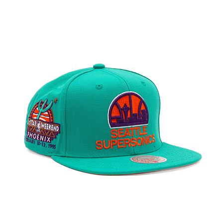 NBA Desert Green Snapback Hwc Seattle Supersonics Teal