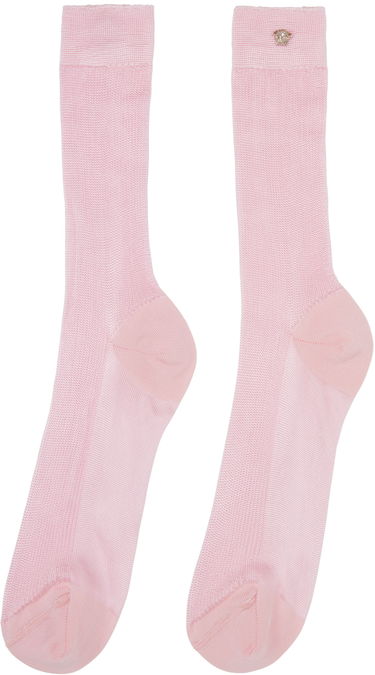 Чорапи Versace Ribbed Knit Socks Розово | 1008759_1A10210_1P880, 1