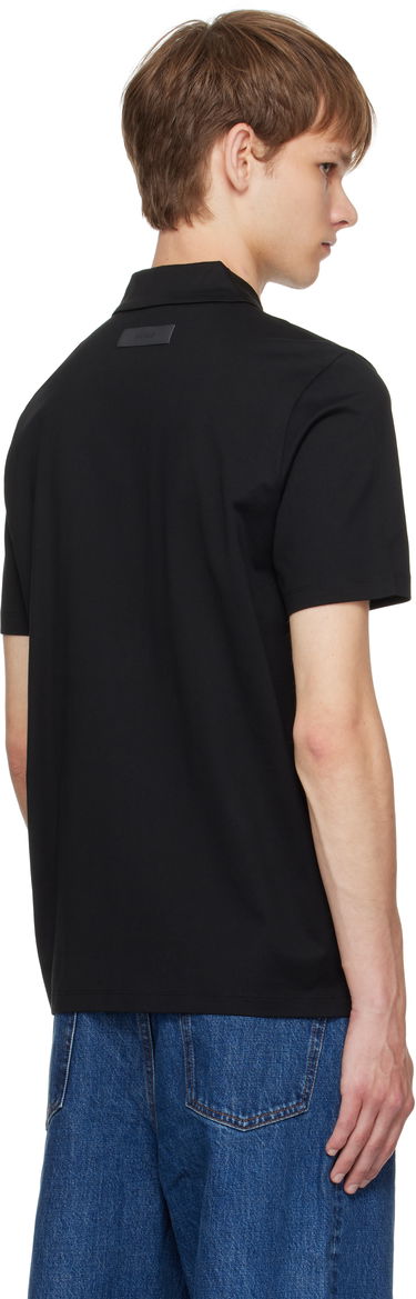 Поло тениска BOSS Hugo Slim-Fit Mercerized Cotton Polo Черно | 50544276, 2