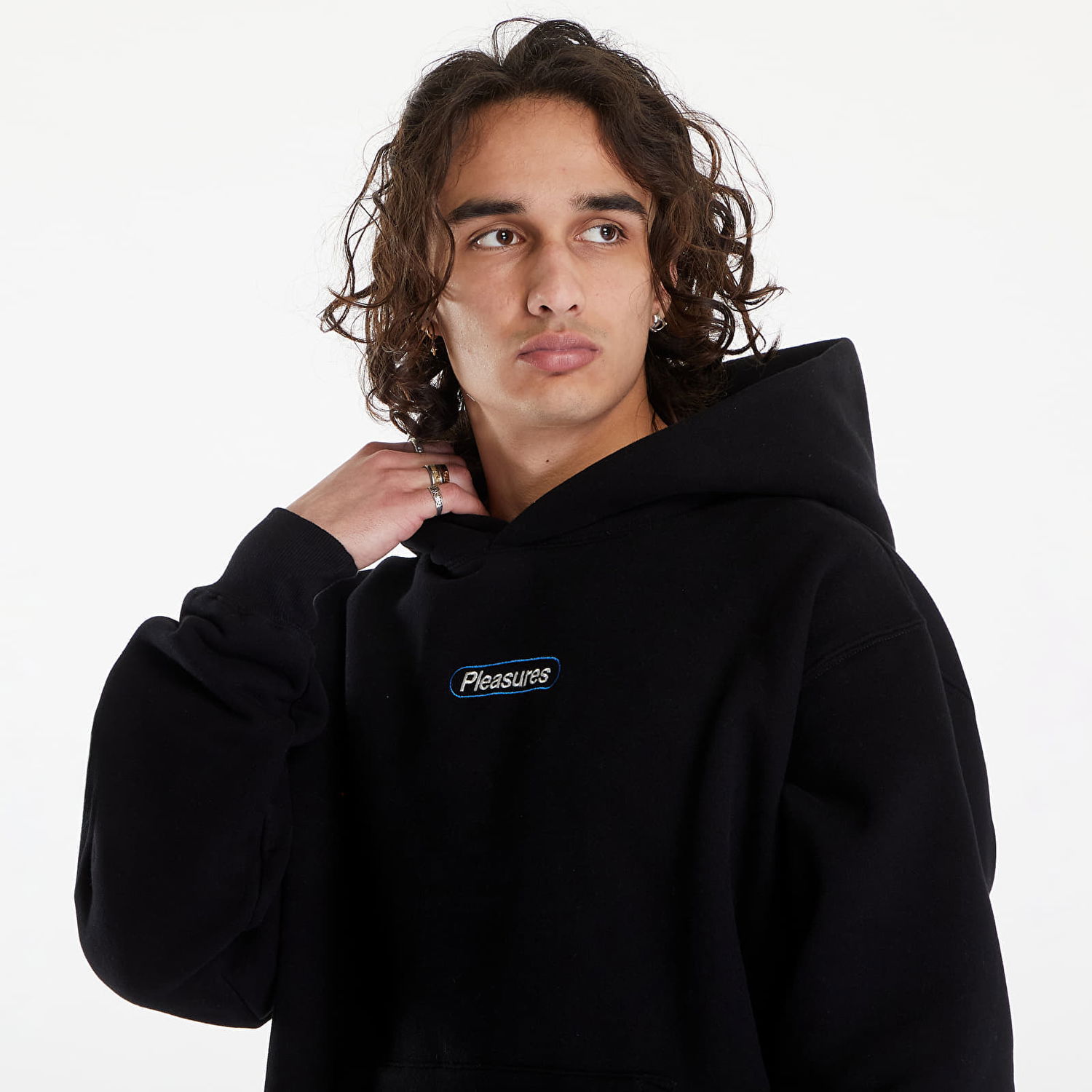 Суитчър Pleasures Puzzle Hoodie Black Черно | P24SU010 BLACK, 1