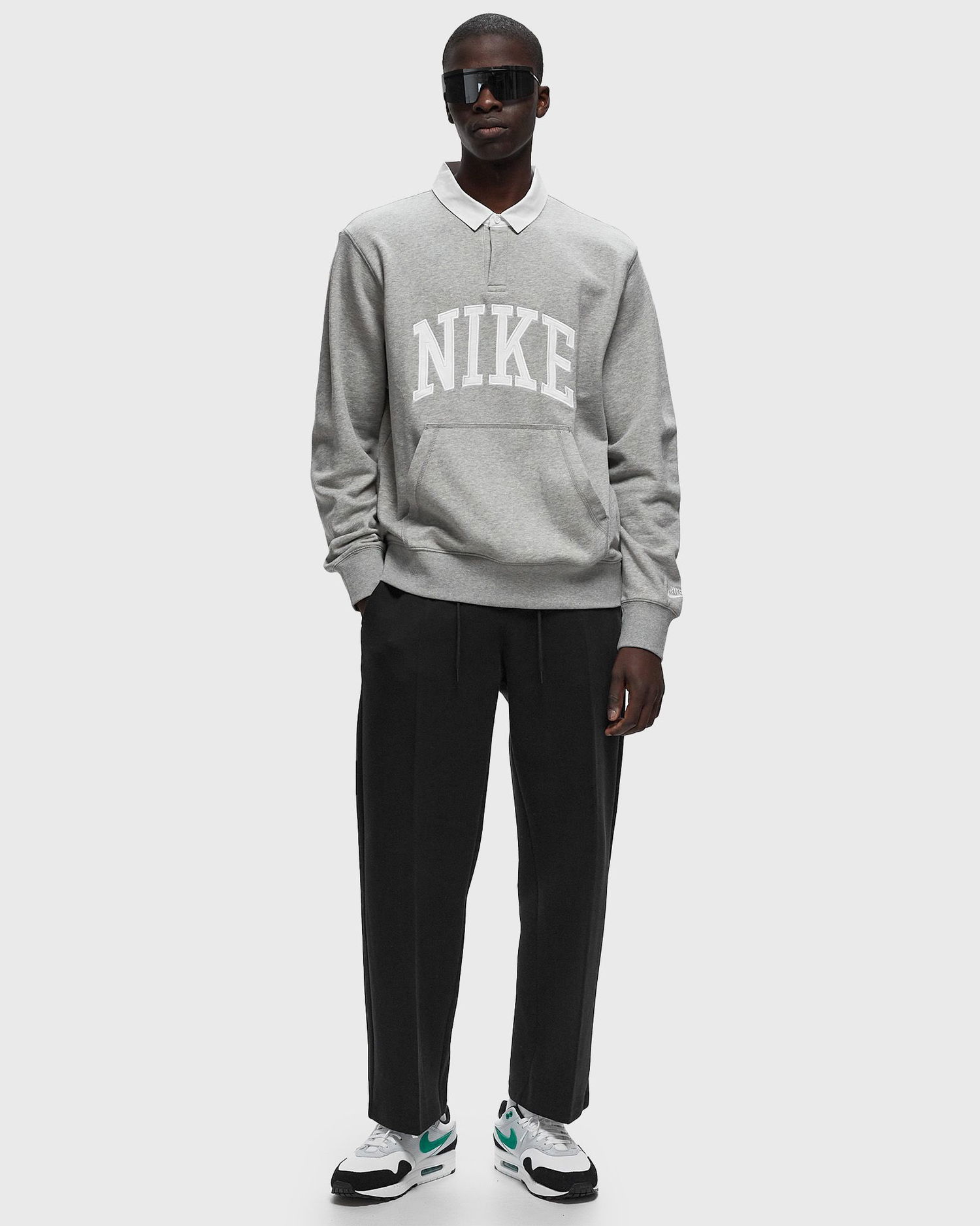Суитчър Nike M Nk Club Hbr Ft Ls Сиво | FN3112-063, 0