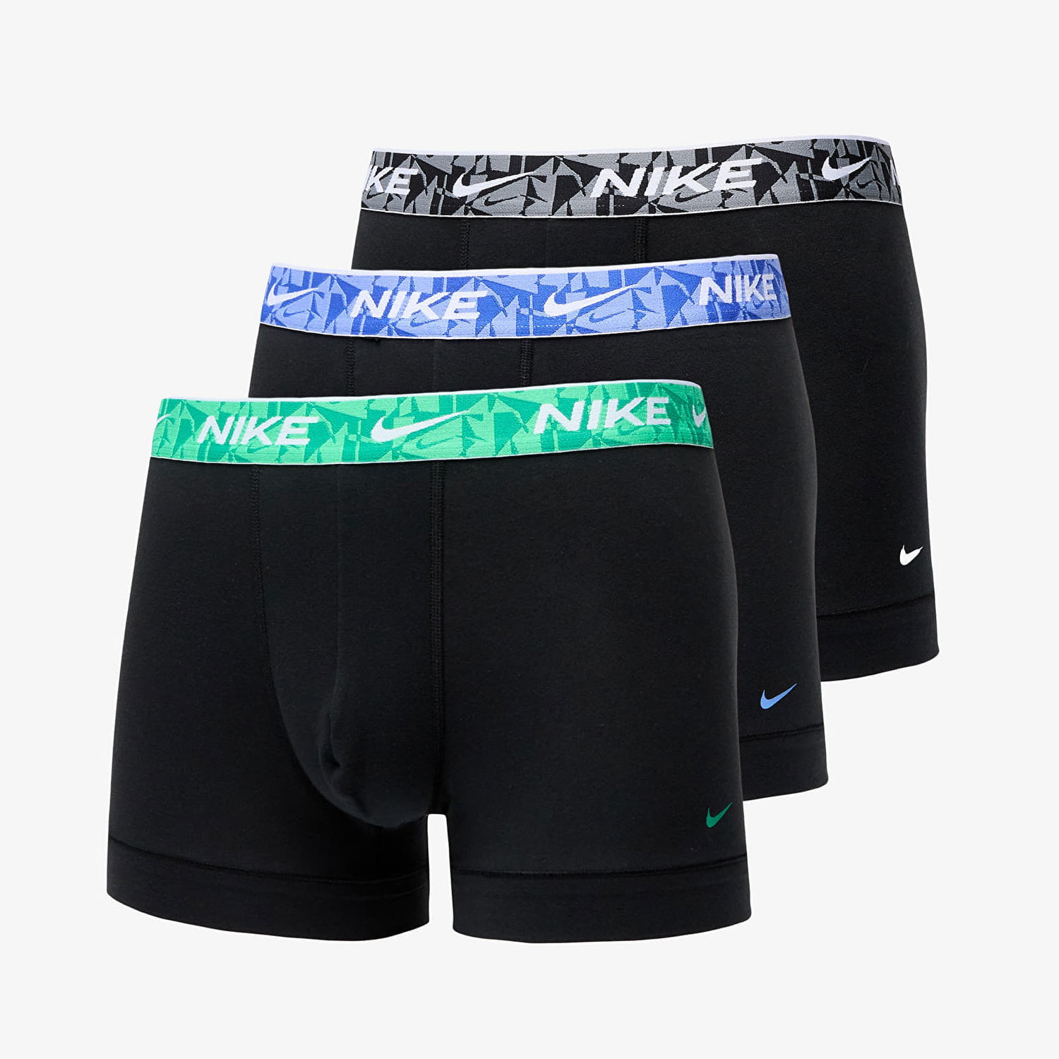 Боксерки Nike DRI-FIT Everyday Cotton Stretch Trunk 3-Pack Черно | 0000KE1008-U9L, 0