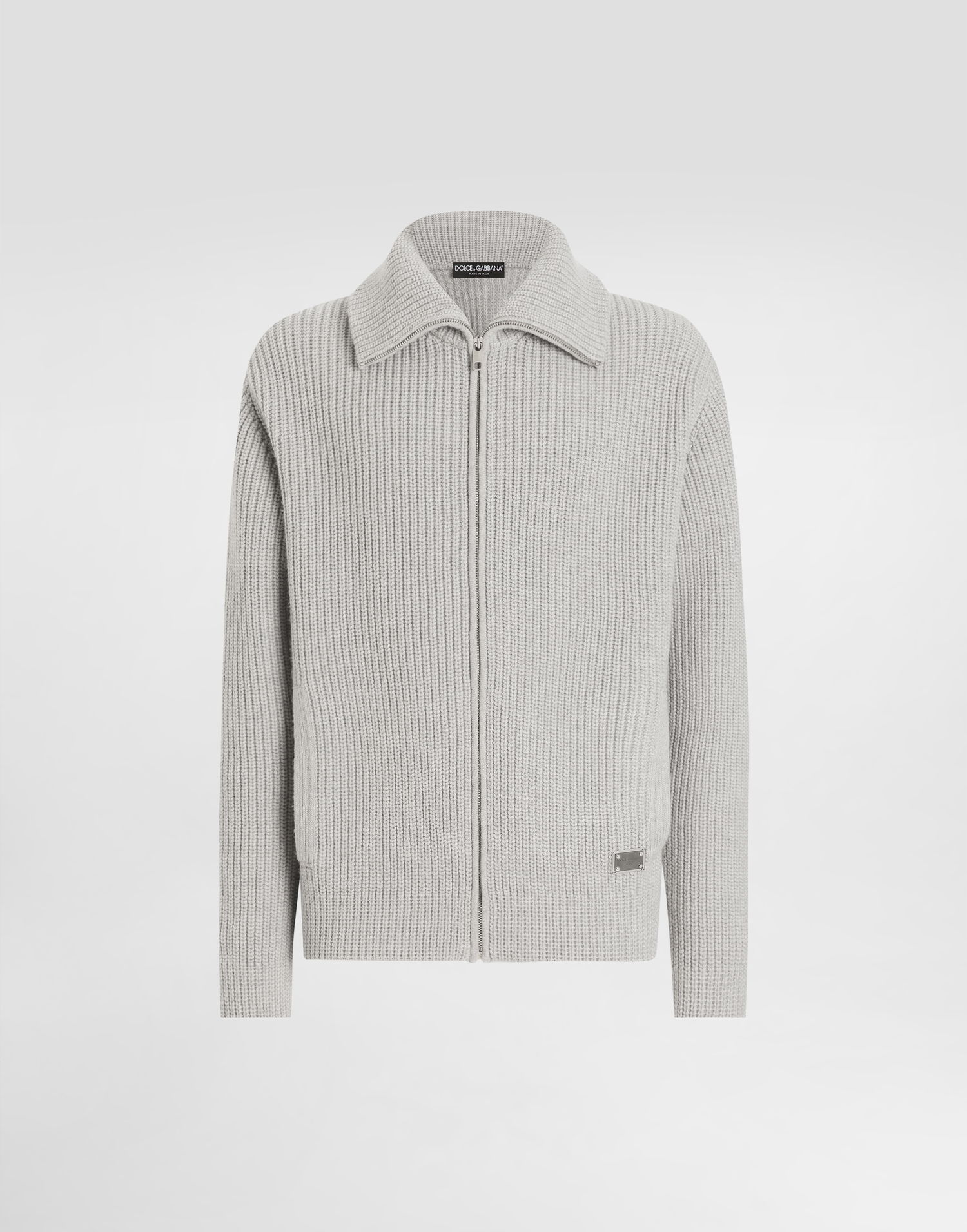 Пуловер Dolce & Gabbana Dolce & Gabbana Wool Zip Cardigan with Tag Сиво | GXV82TJCVWKN0495, 0