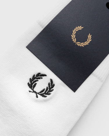 Чорапи Fred Perry Classic Laurel Wreath Sock White Бяло | C7135 L59, 4