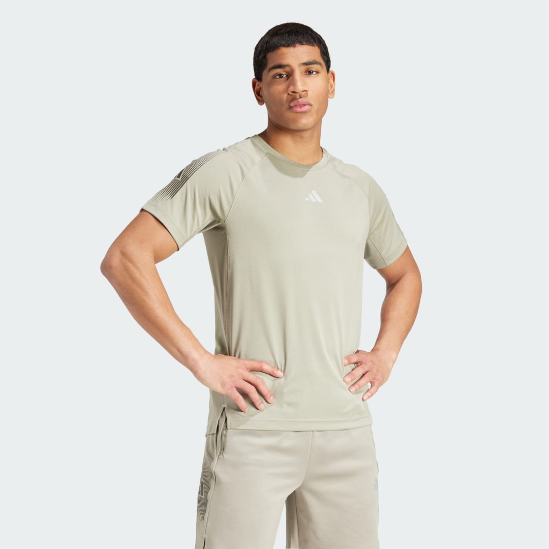 Тениска adidas Performance Training Brandlove Gym T-Shirt Зелено | IW5871, 0
