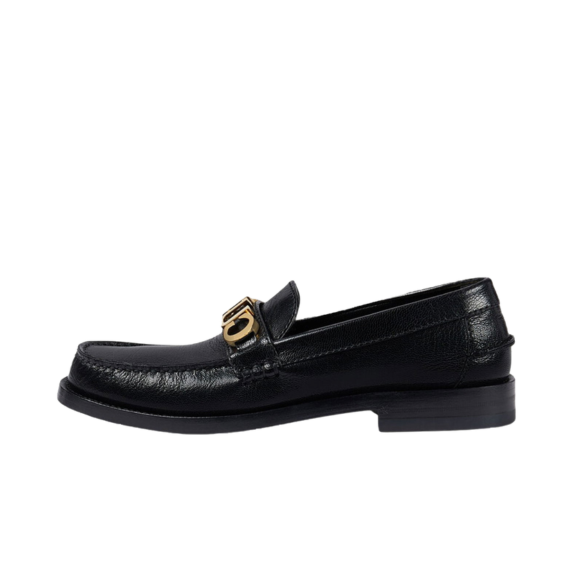 Кецове и обувки Gucci Logo Loafers Черно | 700036 D3V00 1000