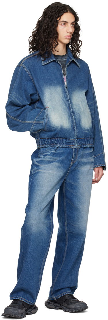 Яке бомбър We11done We11done Faded Denim Jacket Синьо | WD-DJ1-23-329-U-BL, 3