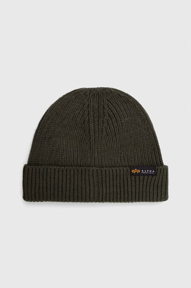 Шапка Alpha Industries Beanie Knitted Зелено | 138905.142, 0