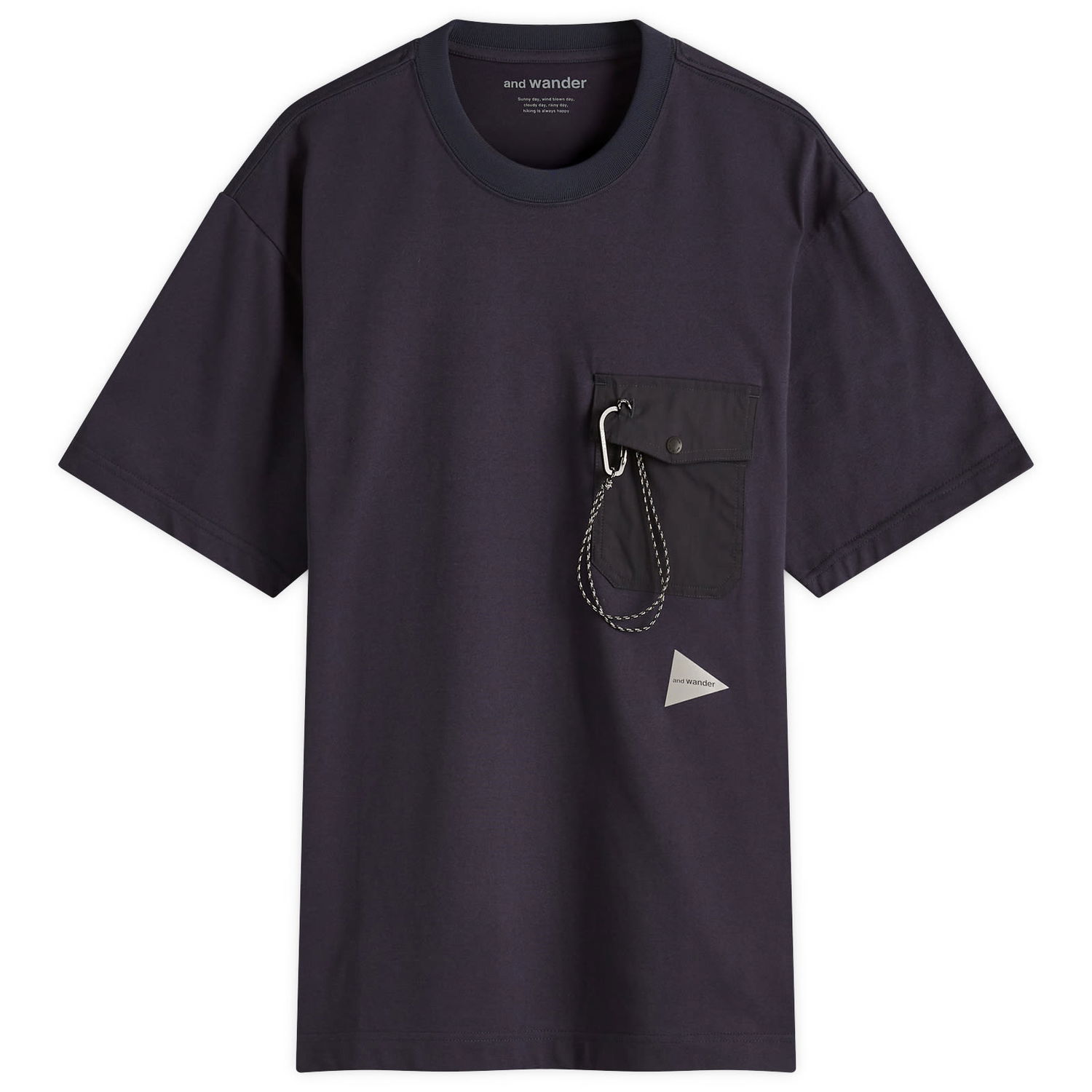 Тениска and wander And Wander Pocket Tee, Size Large Тъмно синьо | 5745184094-120, 0