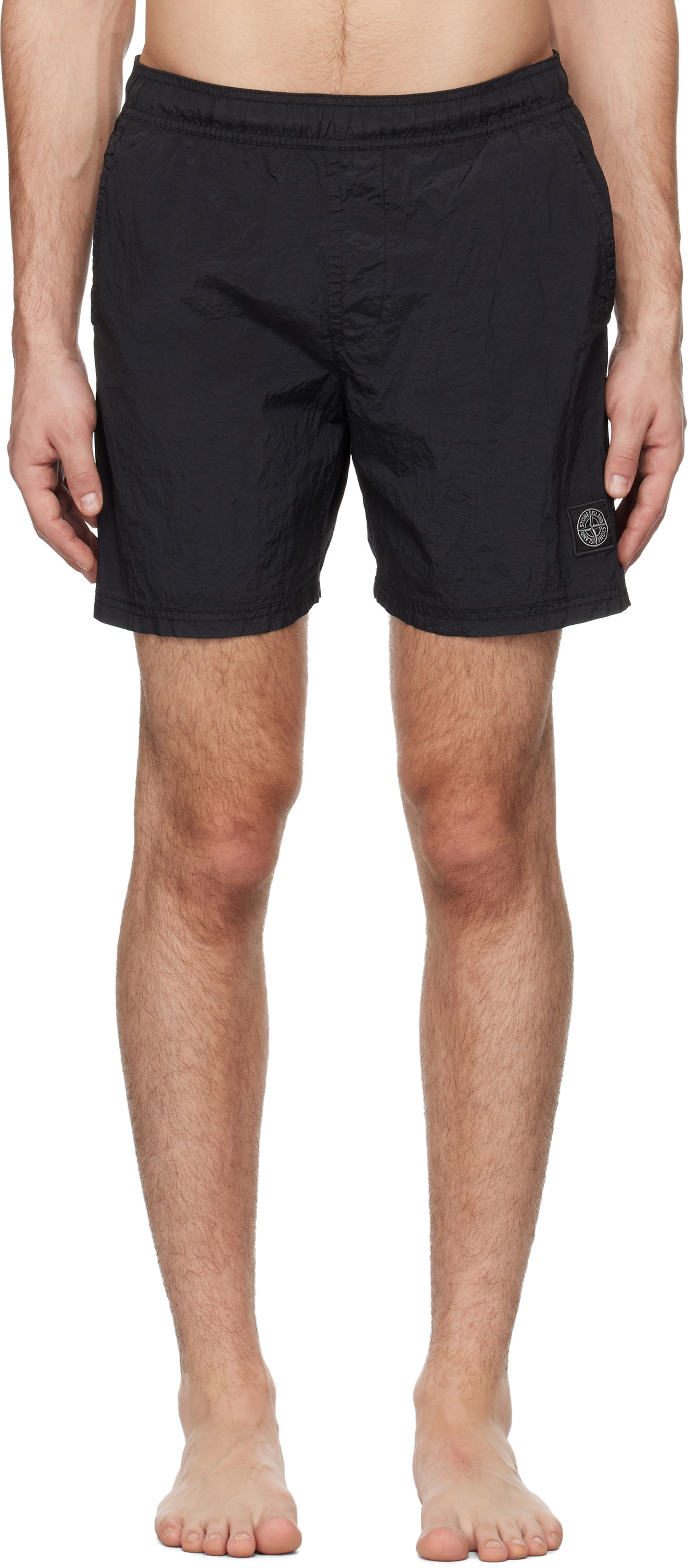 Бански Stone Island Crinkled Swim Shorts Черно | K1S15B100009S0043, 0