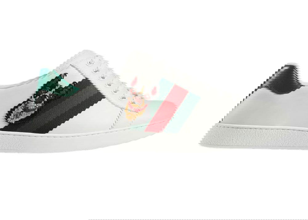 Кецове и обувки Gucci Ace 'Year of the Dog' Бяло | 501907 DOPE0 9064, 0