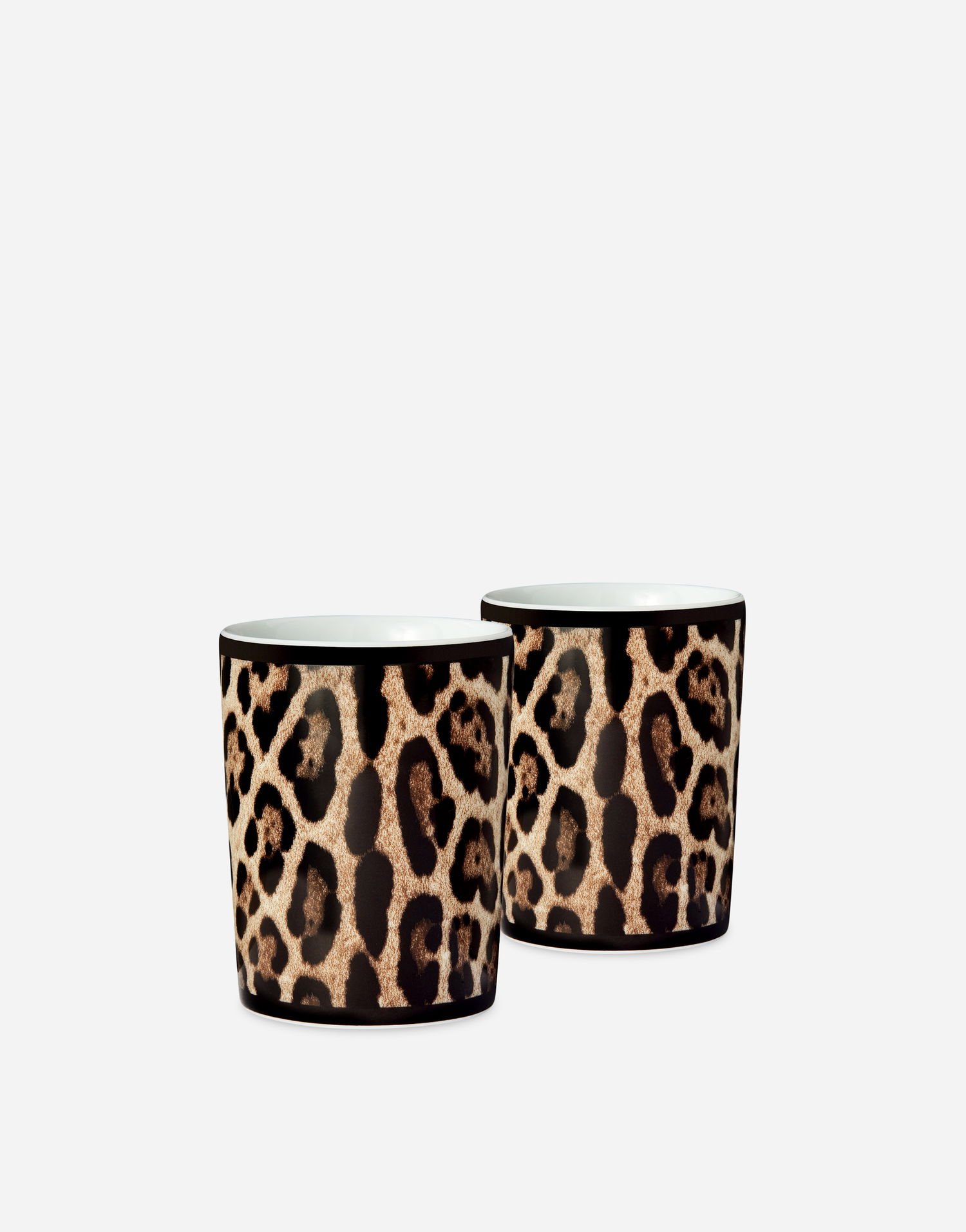 Домашен декор Dolce & Gabbana Leopard Print Gift Box With 2 Porcelain Glasses Многоцветен | TC0S22TCA71UL003, 1