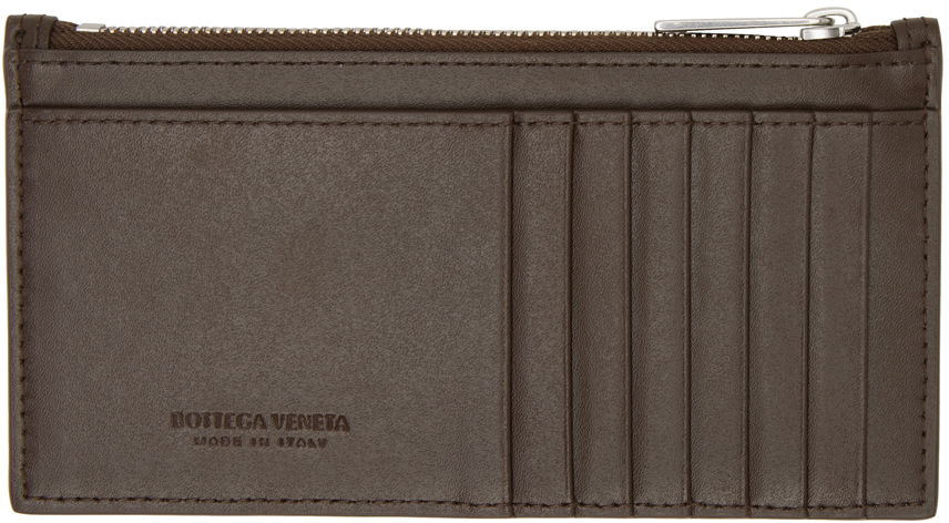 Портфейл Bottega Veneta Long Cassette Zippered Card Holder Кафяво | 749460 VBWD3, 1