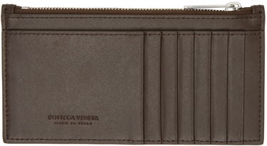 Портфейл Bottega Veneta Long Cassette Zippered Card Holder Кафяво | 749460 VBWD3, 1