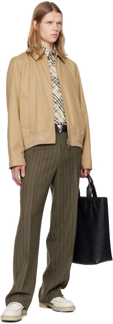 Яке бомбър Burberry Burberry Gabardine Chester Harrington Jacket Бежово | 8093199, 3