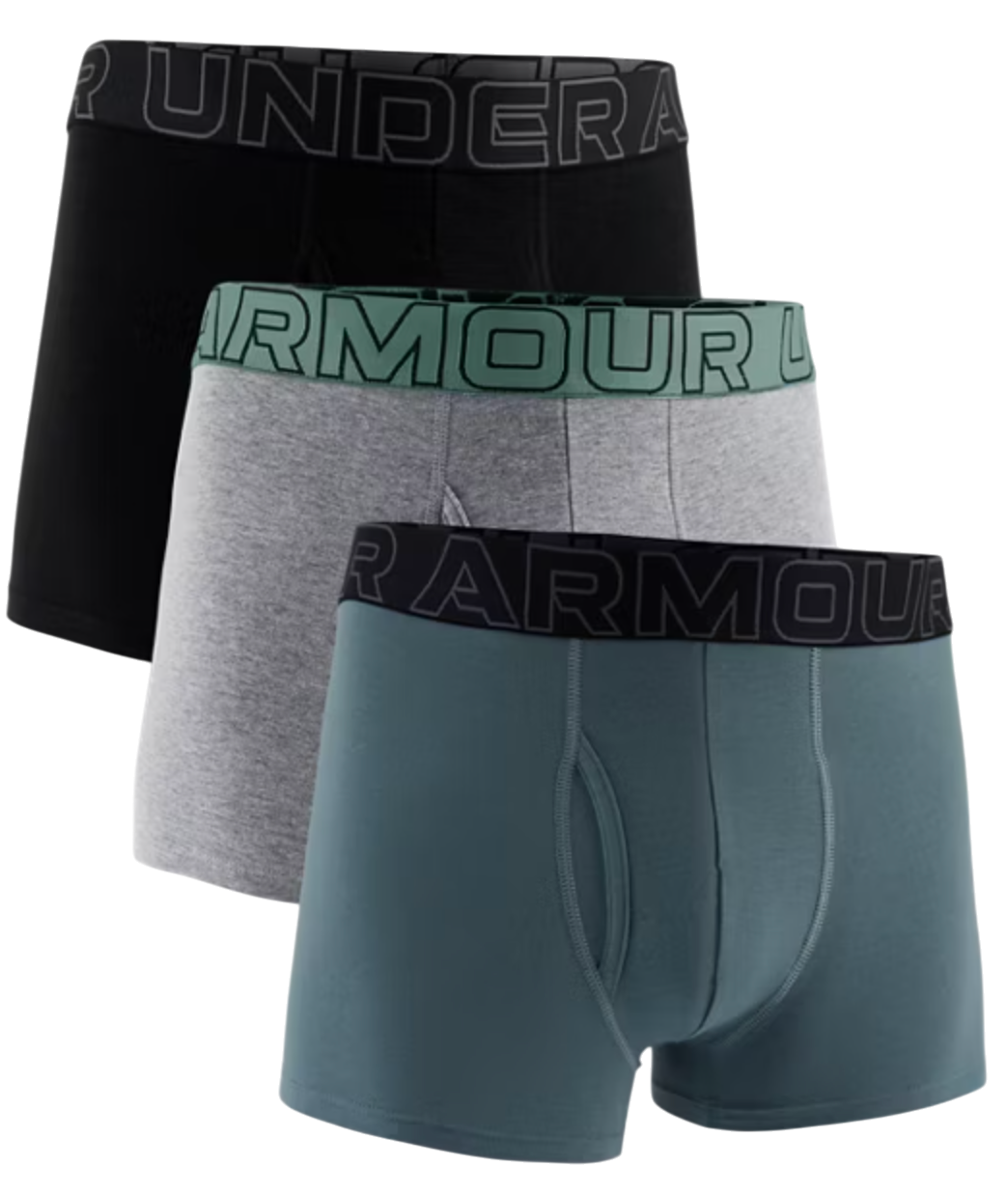 Боксерки Under Armour Under Armour SOLID 3in Boxer Shorts, 3-Pack Зелено | 1383891-035, 0