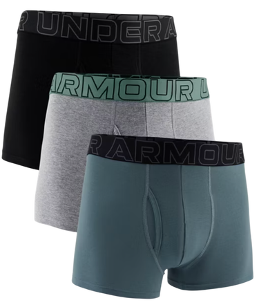 Боксерки Under Armour Under Armour SOLID 3in Boxer Shorts, 3-Pack Зелено | 1383891-035, 0