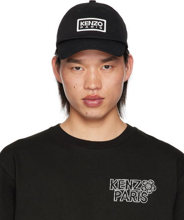 Шапка с козирка KENZO Black Paris ' Tag' Cap Черно | FE58AC711F32, 0