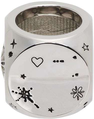 Пръстен We11done We11done Logo & Graphic Ring Металик | WD-AJ1-22-716-U-SV, 2