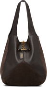 Small 'Chloé' Leather and Suede Balloon Tote