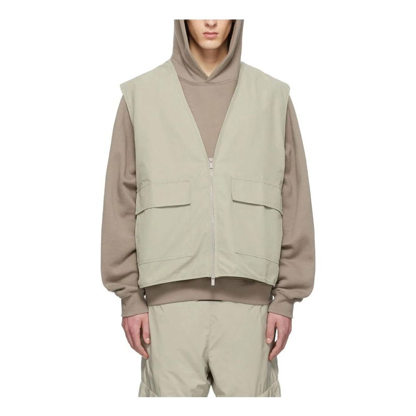 Жилетка Fear of God Essentials Cotton Vest Зелено | FOG-SS22-499