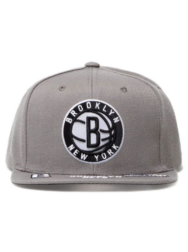 Шапка с козирка Mitchell & Ness Snapback NBA Front Face Snapback Nets Сиво | 6HSSMM21129-BNEGREY