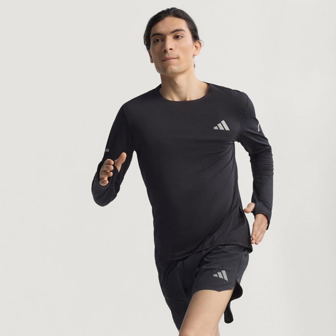 Тениска adidas Performance Adi365 CLIMACOOL+ Running Long Sleeve T-Shirt Черно | KB9918, 0