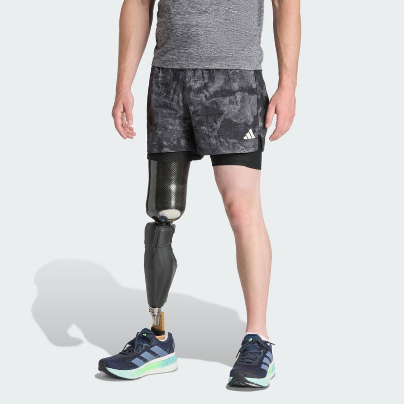 Къси панталони adidas Performance Own The Run Spray Dye 2-in-1 Shorts Черно | JN9680