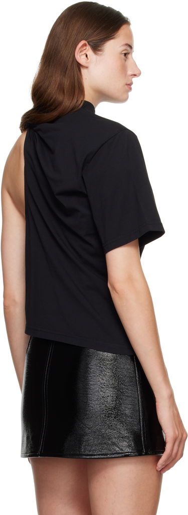 Тениска Courrèges Courrèges Twist Asymmetrical T-Shirt Черно | 325JTS209JS0233, 2