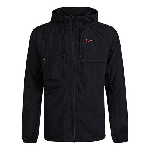 Ветровка Nike Logo Sports Hooded Jacket Черно | CU5000-010