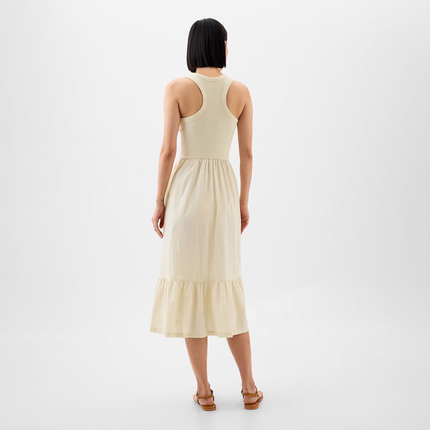 Pокля GAP Dresses K2W Midi Dress Chino Бежово | 885258-03, 1