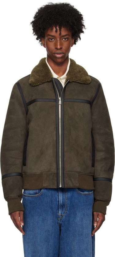 Яке бомбър Paul Smith PS Paul Smith Zip Shearling Jacket Зелено | M2R-440YL-N21914-69, 0