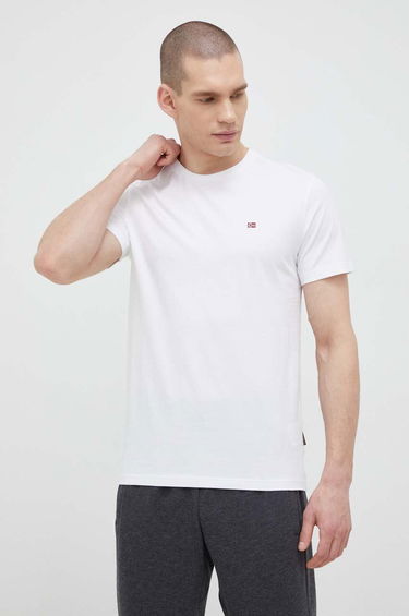 Тениска Napapijri Tee Бяло | NP0A4H8D0021, 2