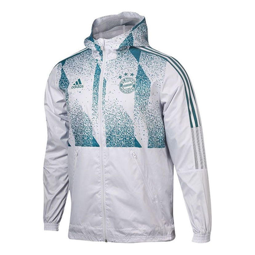 Ветровка adidas Originals Bayern Munich Training Hooded Jacket Бяло | GV1312