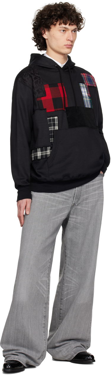 Суитчър Junya Watanabe Junya Watanabe Patchwork Hoodie Черно | WO-T004-051, 3