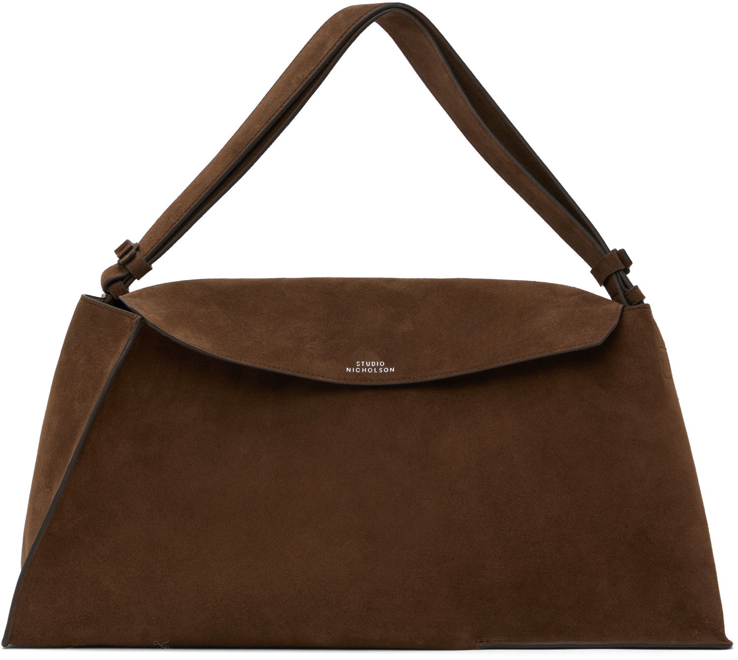 Дамска чанта Studio Nicholson Studio Nicholson Suede Shoulder Bag Кафяво | SHIBORU SN - 742, 0