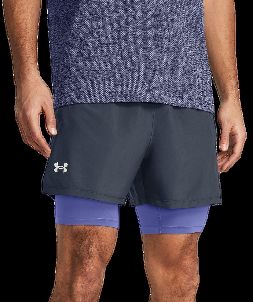 Къси панталони Under Armour Launch 2 in 1 Shorts Сиво | 1382640-044