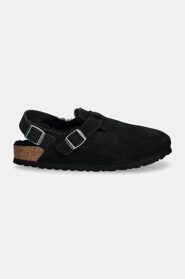 Кецове и обувки Birkenstock Tokio Suede Slippers Черно | 1028328, 1