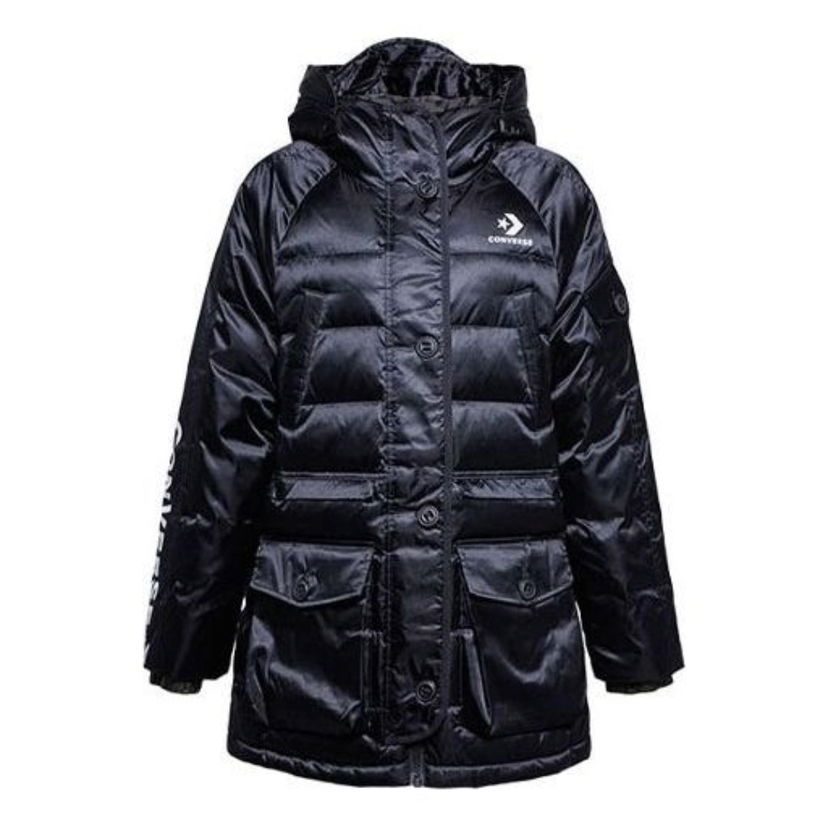 Парка Converse Iridescent Sideline Down Fill Jacket Черно | 10006987-A02