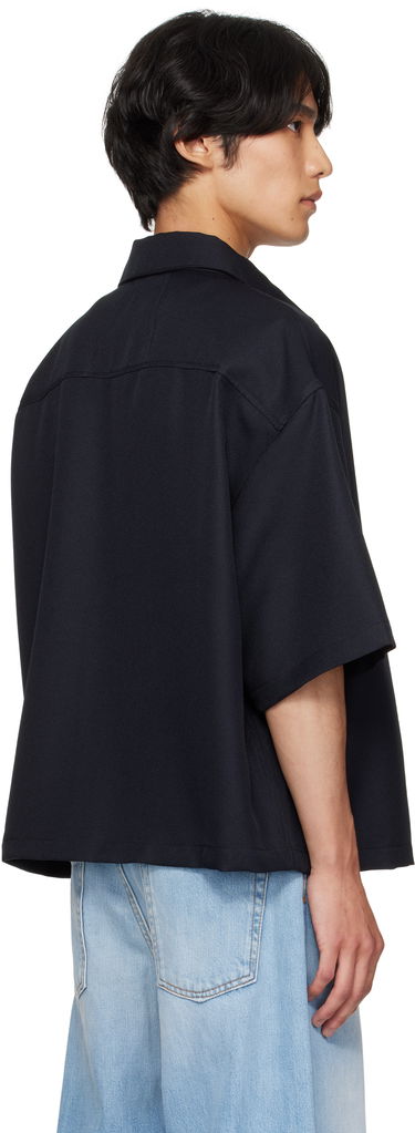 Риза Rhude Rhude Center Logo Button-Up Shirt Черно | RHPF25SR01731, 2