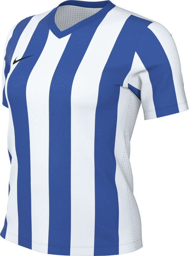 Striped Division V V-Neck Jersey with Mesh Panels