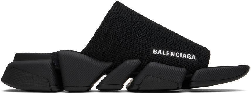 Кецове и обувки Balenciaga Speed 2.0 Slides "Black" Черно | 711453-W2DB1-1000, 0