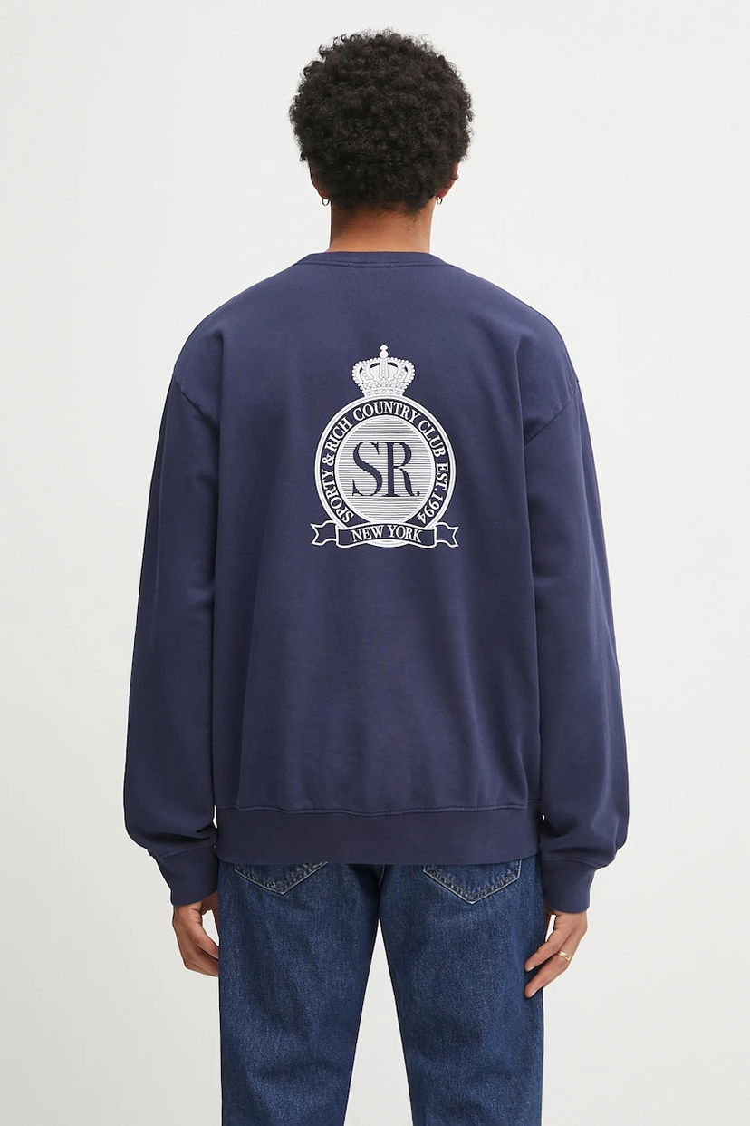 Суитчър Sporty & Rich Sporty & Rich Royal Club Sweatshirt Тъмно синьо | ST071620219BL106