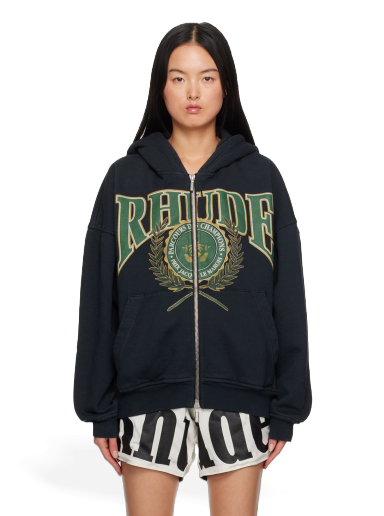 Суитчър Rhude Parcours Des Champions Hoodie Черно | RHFW23HO09012610